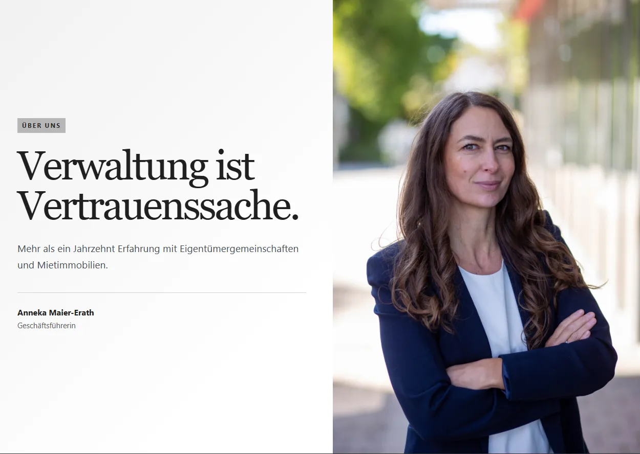 Anneka Maier-Erath, Geschäftsführerin der Verwaltungsmanufaktur GmbH
